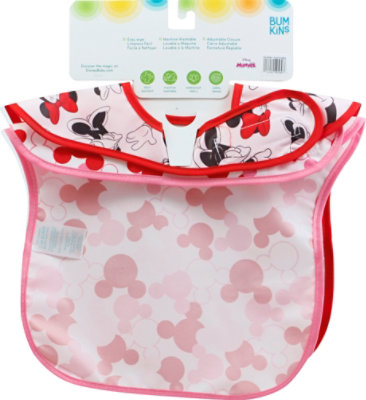 Bumkins 2 Pack Superbib Baby Bib Disney Minnie Mouse - 2 Count - Image 3