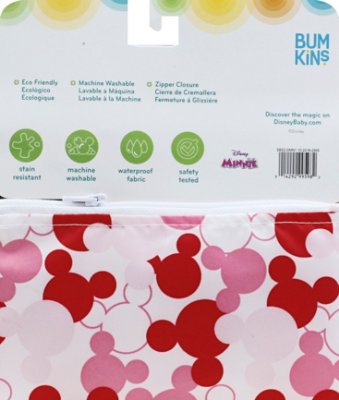 Bumkins 2 Pack Reusable Snack Bags Disney Minnie Mouse - 2 Count - Image 3
