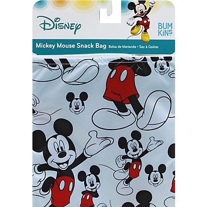 Bumkins Reusable Sandwich Bag Snack Bags Disney Mickey Mouse - 3 Count - Image 2