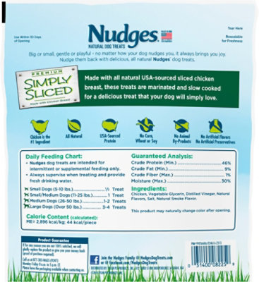 Nudges Natural Dog Treats Simply Sliced Made With Chicken Breast - 12 Oz - Image 5