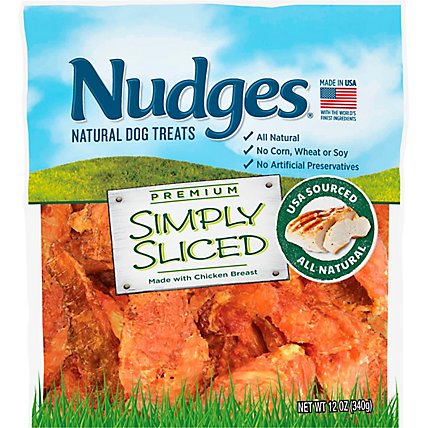 Nudges Natural Dog Treats Simply Sliced Made With Chicken Breast - 12 Oz - Image 2