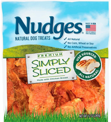 Nudges Natural Dog Treats Simply Sliced Made With Chicken Breast - 12 Oz - Image 2
