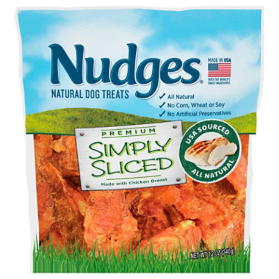 Nudges Natural Dog Treats Simply Sliced Made With Chicken Breast - 12 Oz