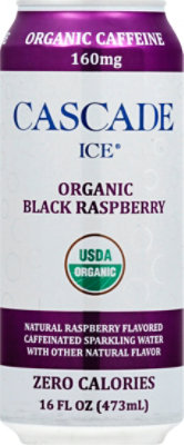 Cascade Ice Organic Caff Black Raspberry - 16 Fl. Oz. - Image 2