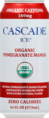 Cascade Ice Organic Caff Pom Mango - 16 Fl. Oz. - Image 2