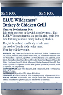 Blue Wilderness Senior Dog Trky & Chkn - 12.5 Oz - Image 5