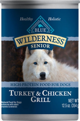 Blue Wilderness Senior Dog Trky & Chkn - 12.5 Oz - Image 2