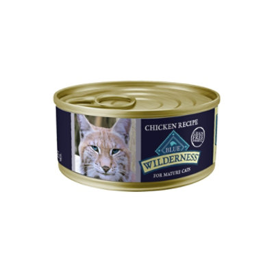 Blue Buffalo Wilderness High Protein Grain Free Wet Food For Adult Cats 7+ Chicken Recipe - 5.5 Oz - Image 1