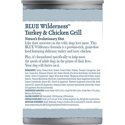 Blue Wilderness Dog Trky & Chkn Grill - 12.5 Oz - Image 6