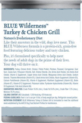 Blue Wilderness Dog Trky & Chkn Grill - 12.5 Oz - Image 5