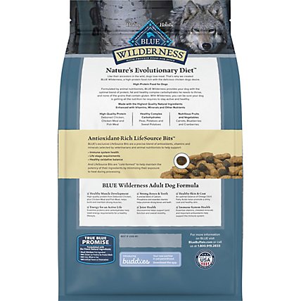 Blue Wilderness High Protein Natural Chicken Adult Dry Dog Food - 4.5 Lb - Image 5
