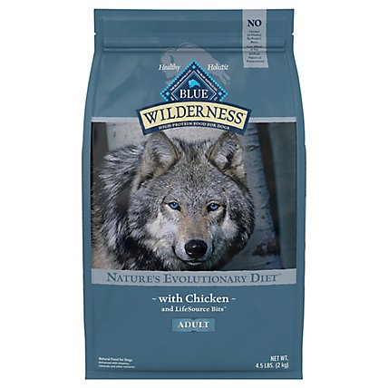 Blue Wilderness High Protein Natural Chicken Adult Dry Dog Food - 4.5 Lb - Image 1