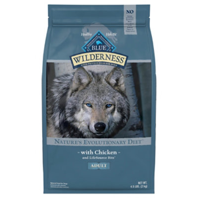 Blue Wilderness High Protein Natural Chicken Adult Dry Dog Food - 4.5 Lb