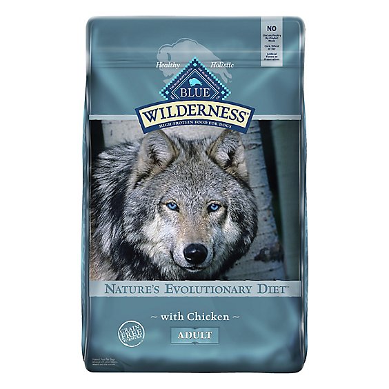 Blue Wilderness High Protein Natural Chicken Adult Dry Dog Food - 11 Lb
