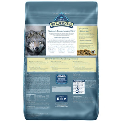 Blue Wilderness High Protein Natural Chicken Adult Dry Dog Food - 11 Lb - Image 4