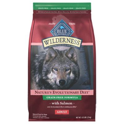 Blue Wilderness High Protein Natural Salmon Adult Dry Dog Food - 4.5 Lb - Image 2