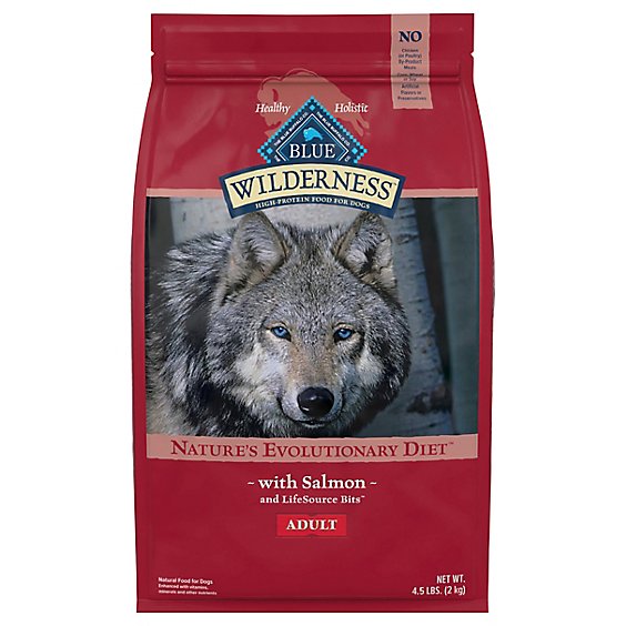 Blue Wilderness High Protein Natural Salmon Adult Dry Dog Food - 4.5 Lb