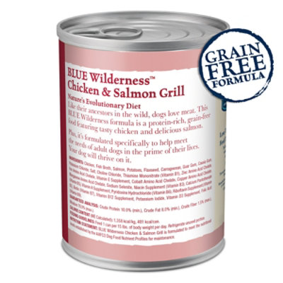 Blue Buffalo Wilderness Salmon & Chicken Grill Adult Wet Dog Food In  - 12.5 Oz - Image 2