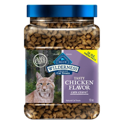 Blue Wilderness Crnchy Cat Treats Chk Sq 12 Oz vons