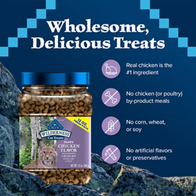 Blue Wilderness Crnchy Cat Treats Chk Sq - 12 Oz - Image 7