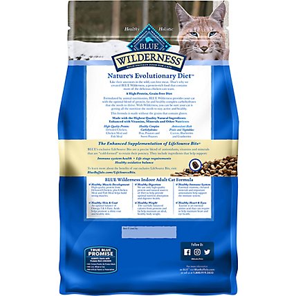 Blue Wilderness High Protein Natural Chicken Adult Indoor Dry Cat Food - 4 Lb - Image 5