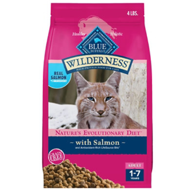 Blue Wilderness Adult Cat Salmon - 4 Lb - Image 2