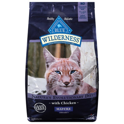 Blue Buffalo Wilderness Natural Mature Dry Cat Food Cats 7+ Years High-Protein Chicken -4 Lb - Image 3