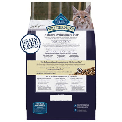 Blue Buffalo Wilderness Natural Mature Dry Cat Food High-Protein Chicken - 4 Lb - Image 2