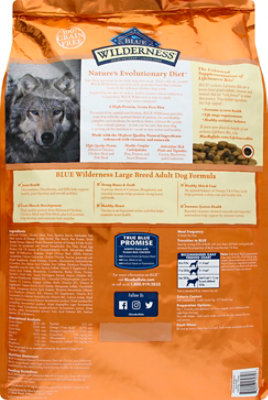 Blue Wilderness High Protein Natural Chicken Adult Large Breed Dry Dog Food - 20 Lb - Image 3