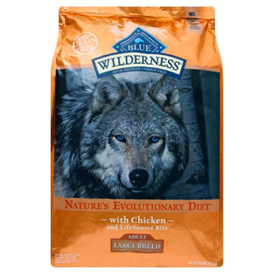 Blue Wilderness High Protein Natural Chicken Adult Large Breed Dry Dog Food - 20 Lb - Image 1
