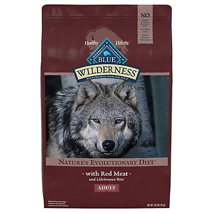Blue Wilderness High Protein Natural Red Meat Adult Dry Dog Food - 20 Lb - Image 3