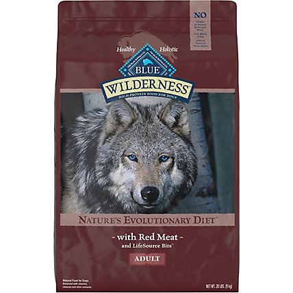 Blue Wilderness High Protein Natural Red Meat Adult Dry Dog Food - 20 Lb - Image 2