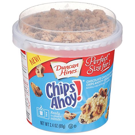 Duncan Hines Perfect Size for 1 Chocolate Chip with Chips Ahoy - 2.4 Oz