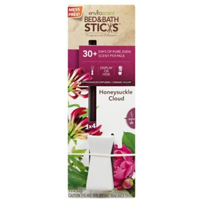 Enviroscent Fragrance Sticks Honeysuckle Cloud - 4 Count - Image 1