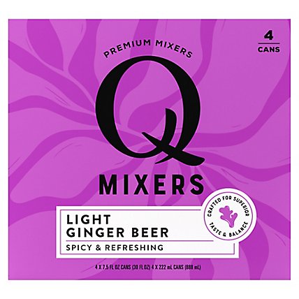 Q Mixers Ginger Beer Light - 4-7.5 Fl. Oz. - Image 2