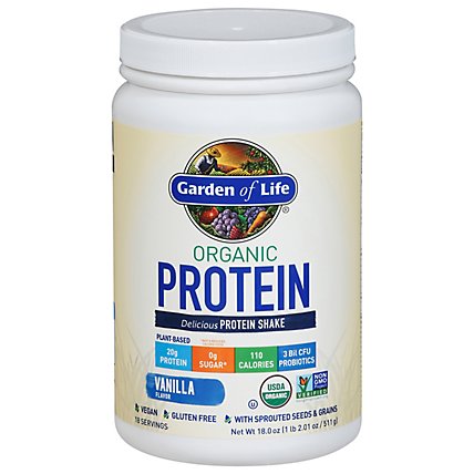 Organic Protein Vanilla - 18 Oz - Image 3