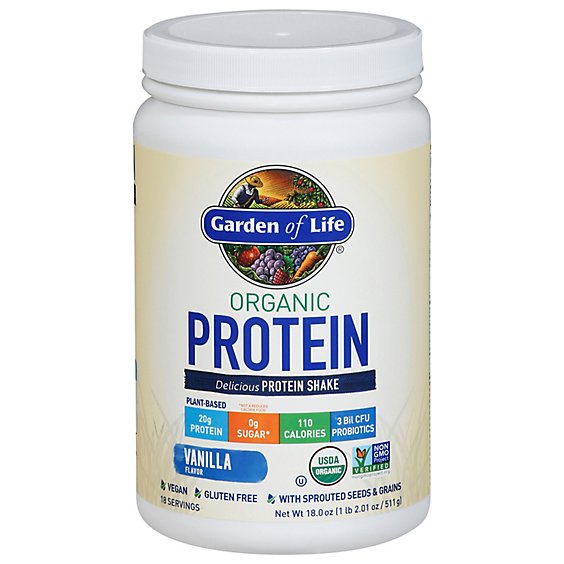 Organic Protein Vanilla - 18 Oz
