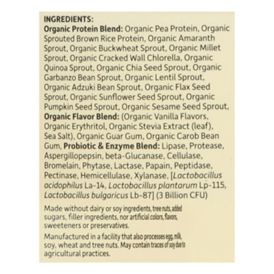 Organic Protein Vanilla - 18 Oz - Image 5