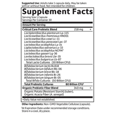 Dr Formulated Critical Care 80b - 30 Count - Image 2