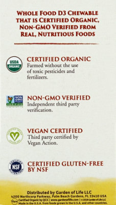 Mykind Vitamin D3 Chew - 30 Count - Image 3