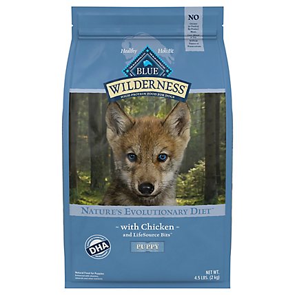 Blue Wilderness High Protein Natural Chicken Puppy Dry Dog Food - 4.5 Lb - Image 1