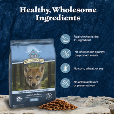 Blue Buffalo Wilderness High-Protein Natural Dry Food for Puppies Chicken Recipe - 4.5 Lb Bag - Image 5