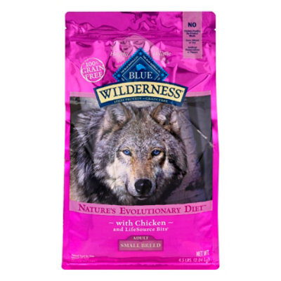 Blue Wilderness High Protein Natural Chicken Adult Small Breed Dry Dog Food - 4.5 Lb - Image 3