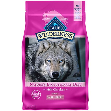 BLUE Wilderness Natures Evolutionary Diet Dog Food Adult Small Breed With Chicken - 4.5 Lb - Image 1