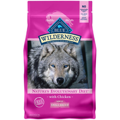 Blue Wilderness High Protein Natural Chicken Adult Small Breed Dry Dog Food - 4.5 Lb - Image 1