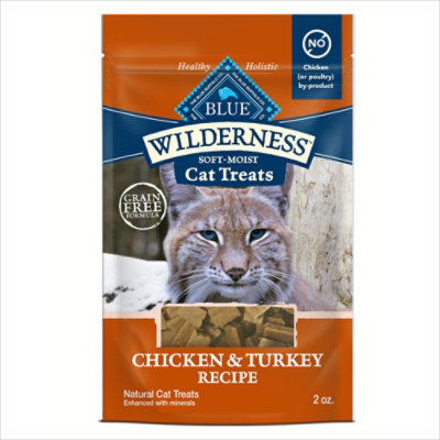 Blue Buffalo Wilderness Chicken & Turkey Recipe Soft Cat Treats In Bag - 2 Oz - Image 1