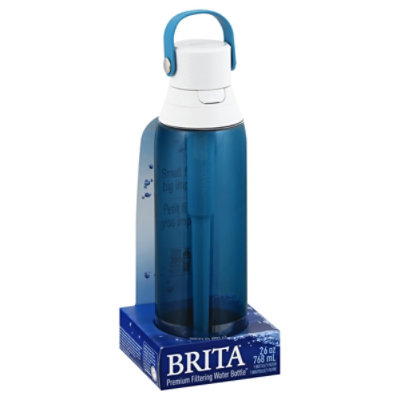 Brita 26 Ounce Premium Filtering Water Bottle with Filter - BPA Free - Sea  Glass
