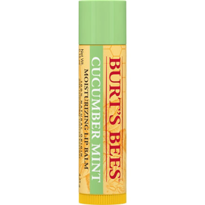 Burt's Bees Cucumber Mint With Beeswax 100% Natural Origin Moisturizing Lip Balm Tube - Each - Image 1