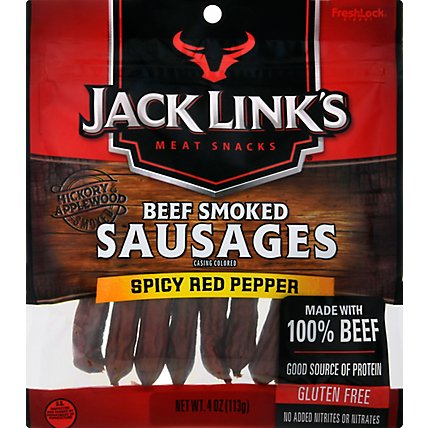 Jack Links Smoked Beef Spicy Red Pepper Sausage - 4 Oz - Image 2