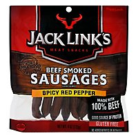 Jack Links Smoked Beef Spicy Red Pepper Sausage - 4 Oz - Image 1